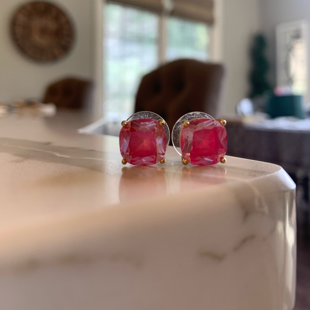 kate spade pink stud earrings